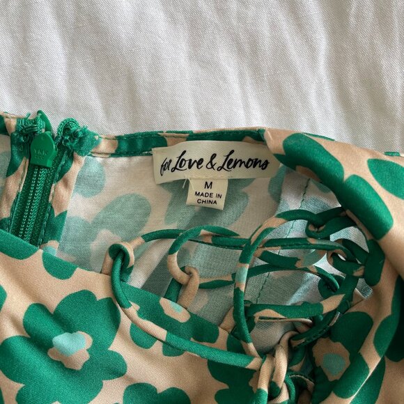 For Love & Lemons Lincoln Midi Dress (sz M) - Picture 14 of 15